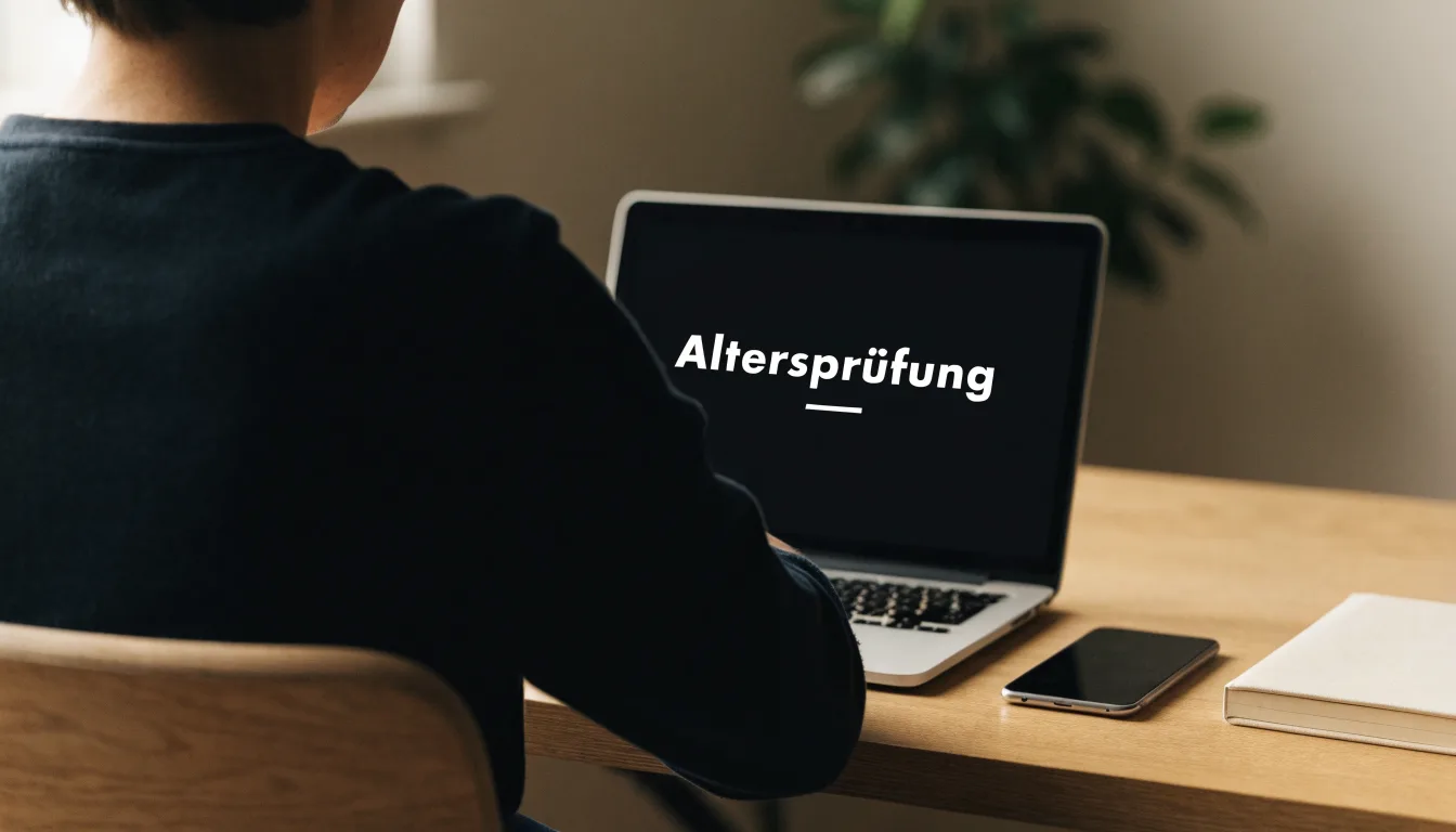 Eine Waage aus Messing steht auf einem Holztisch vor einem Fenster, im Hintergrund unscharf ein Bücherregal.